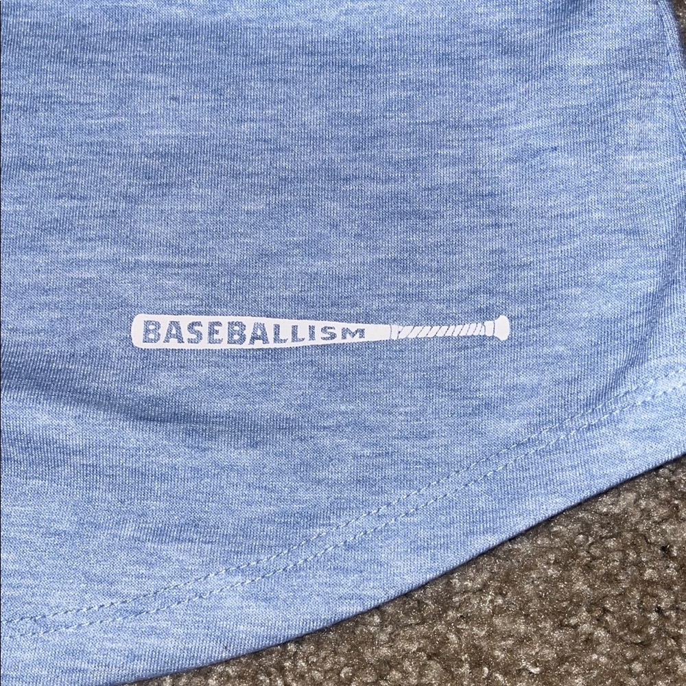 Baseballism Blue Heart Short Sleeve Tee - Picture 5 of 5